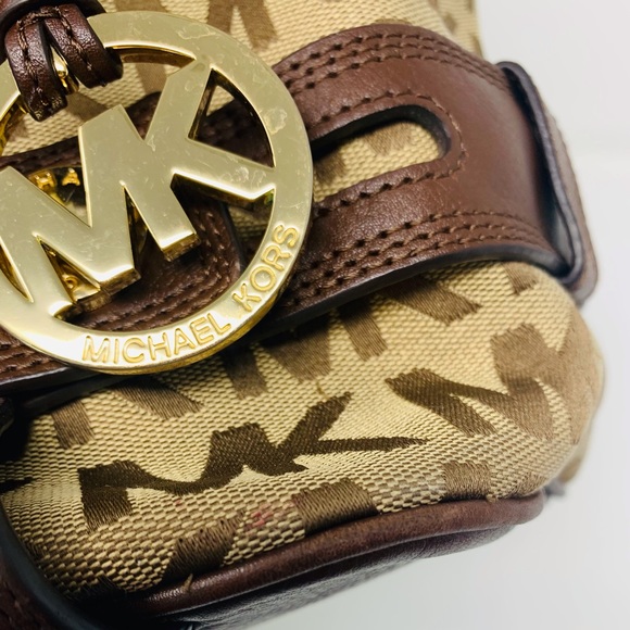 MK Michael Kors Canvas Leather Tote Bag (2 OF 2) - Picture 10 of 10